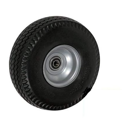 Casterhq 10"x3", 2-1/4" HUB Length, Offset HUB, Caster, Flat-Free (Poly- 2CB-FF354O2